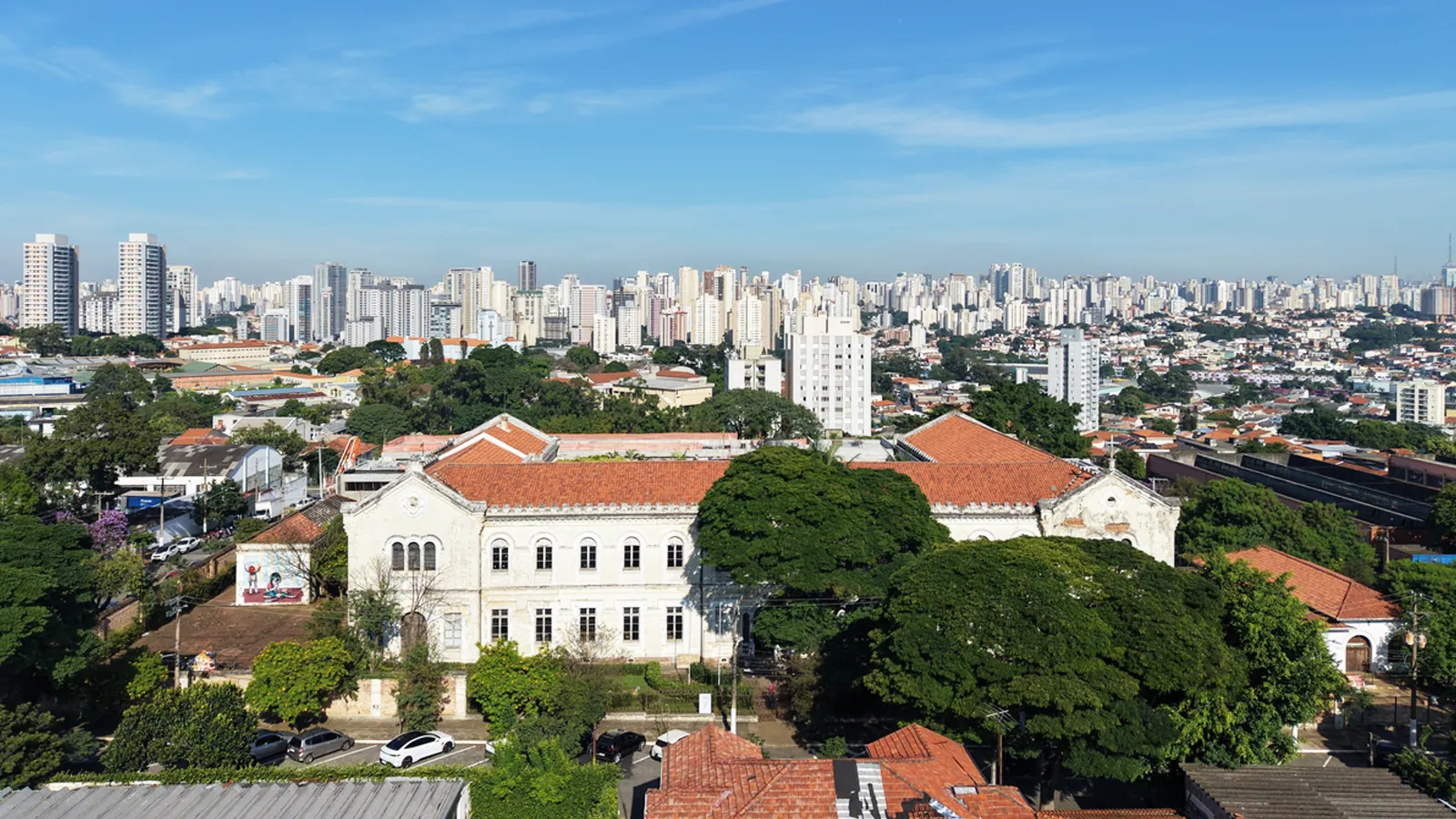 Vista aérea antes do restauro
